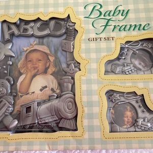 Brand new baby picture frame set